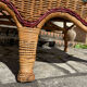 Vintage rattan garden furniture