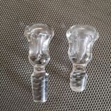 Pair of crystal abstinthe decanters late 19th/early 20th century