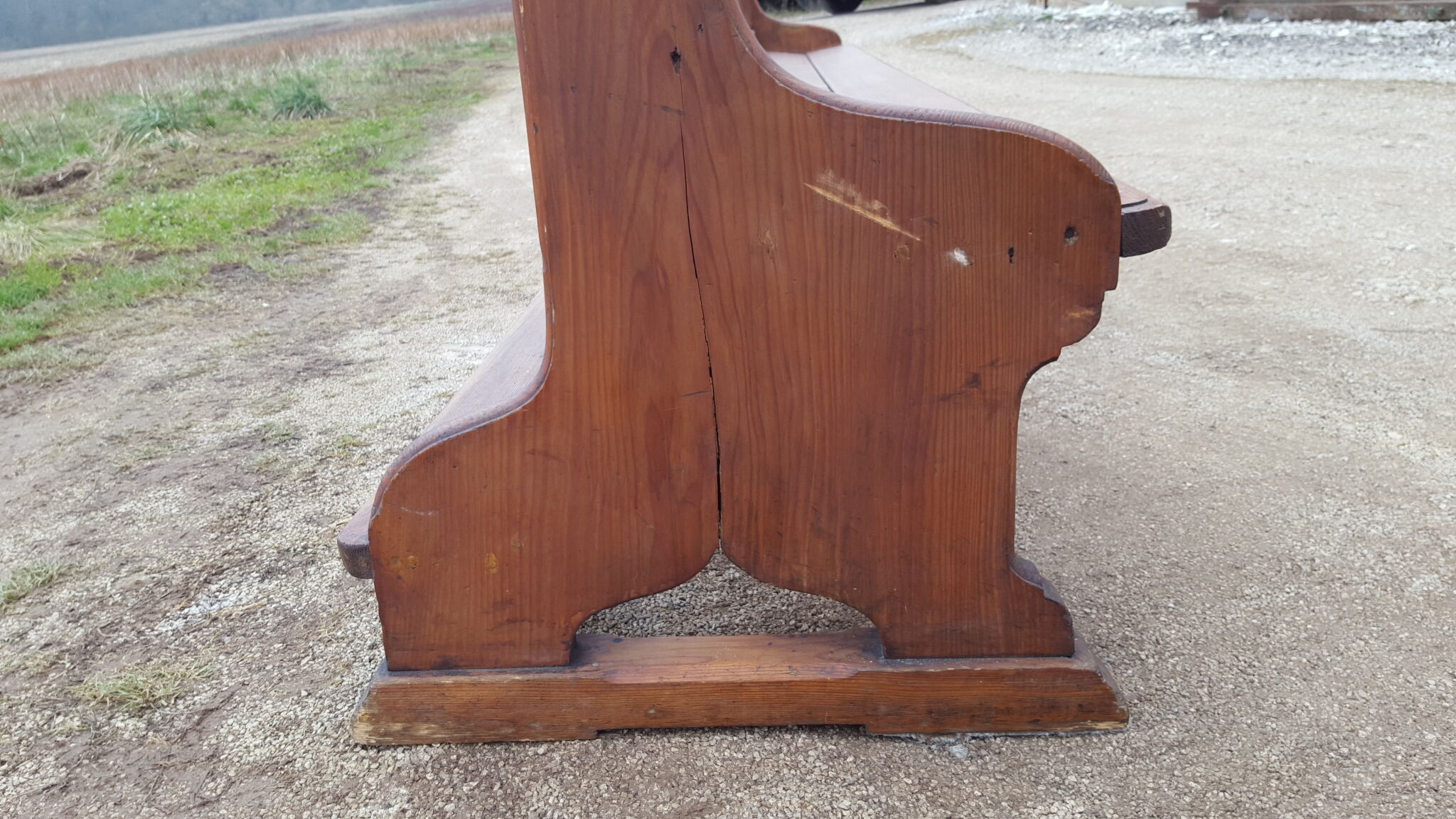 Old chapel bench
