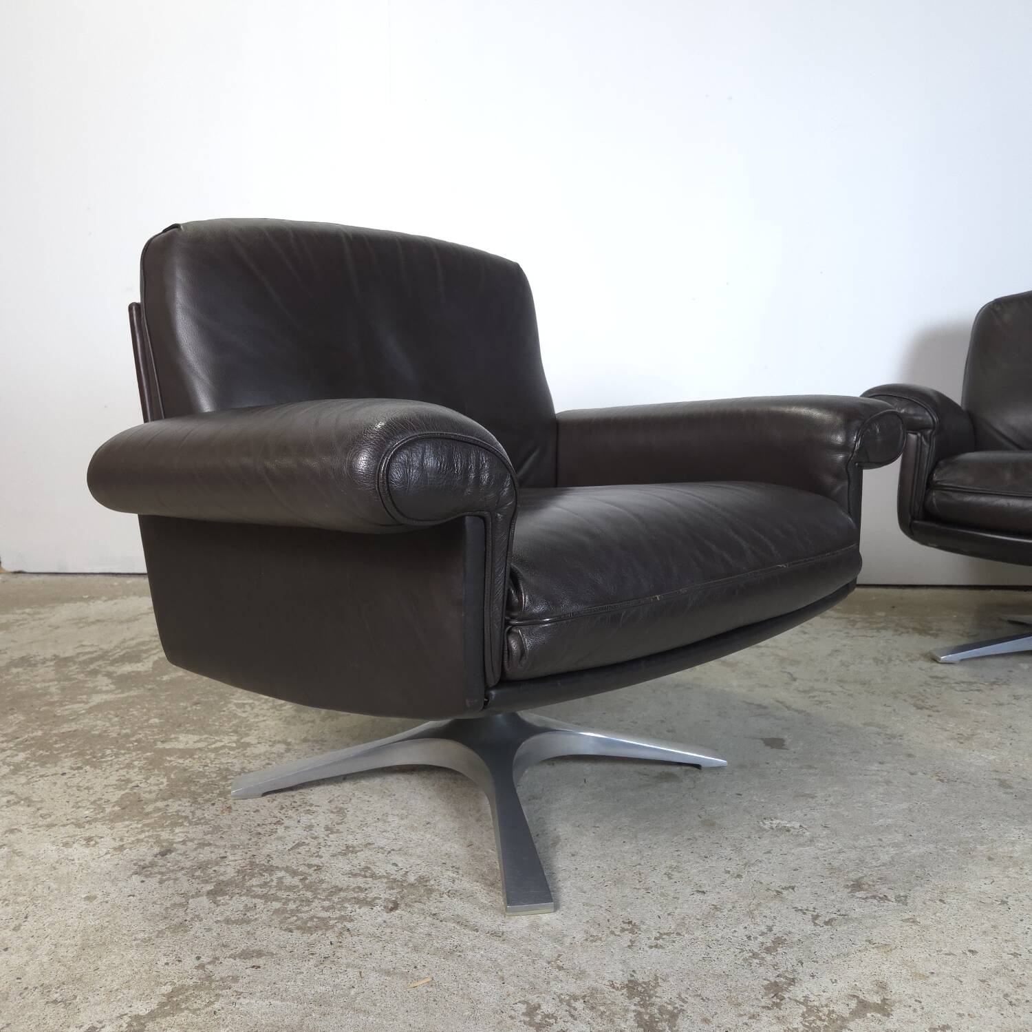 Vintage 1960s De Sede DS-31 leather lounge chair
