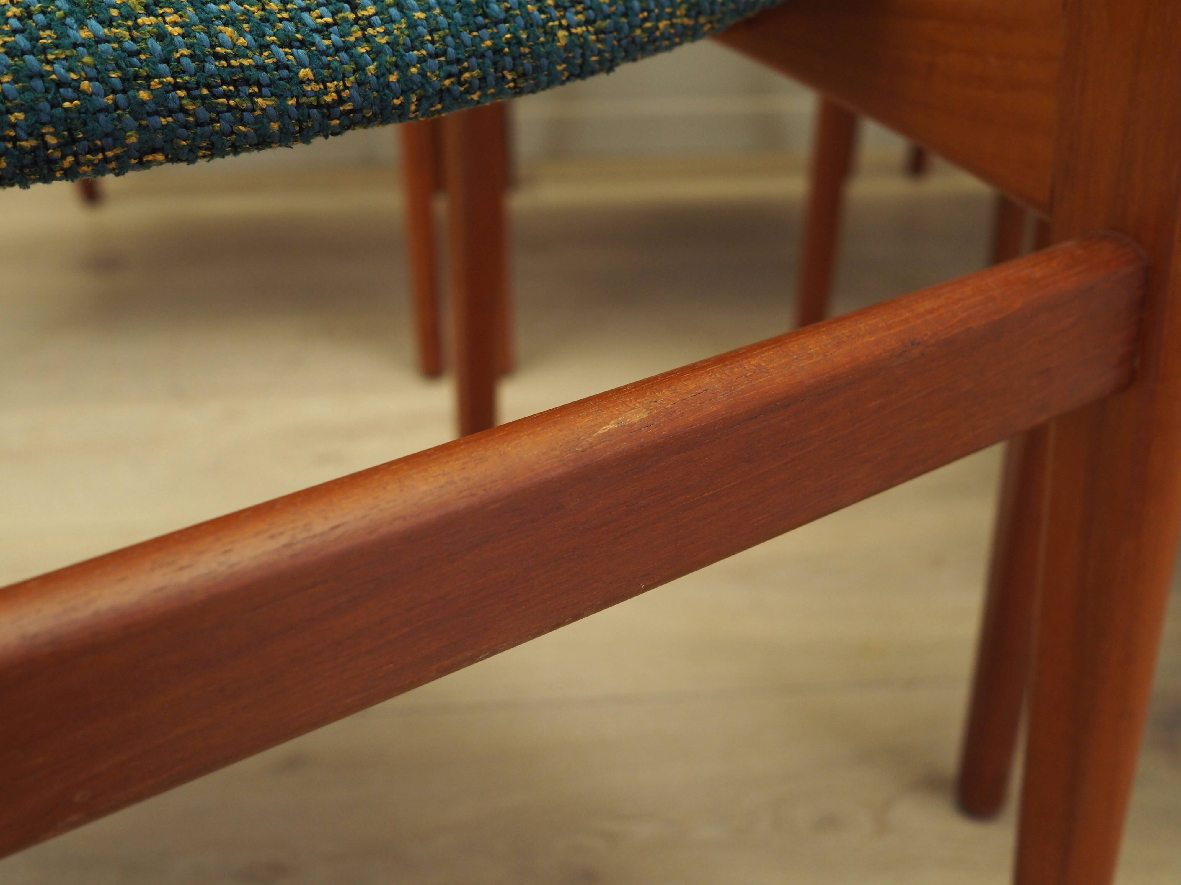 Set of six teak chairs, Danish design,  N. & K. Bundgaard Rasmussen