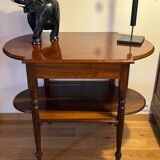 Console in rosewood and burl, early 20th century