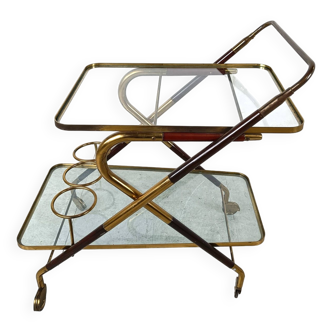 Vintage italian serving trolley style Cesare Lacca, 1950s