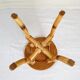 Tabouret en marqueterie de rotin 1960