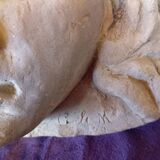 Terracotta clay head sculpture