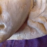 Sculpture argile terre cuite tête