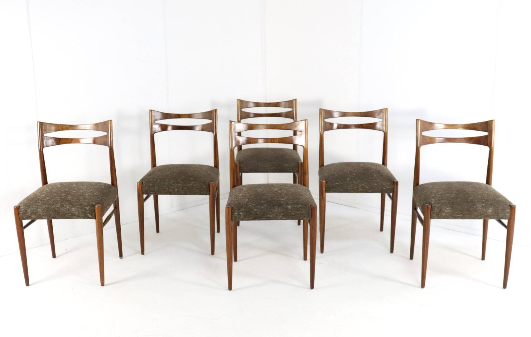 Set of 6 rosewood dining chairs 'Leinburg'