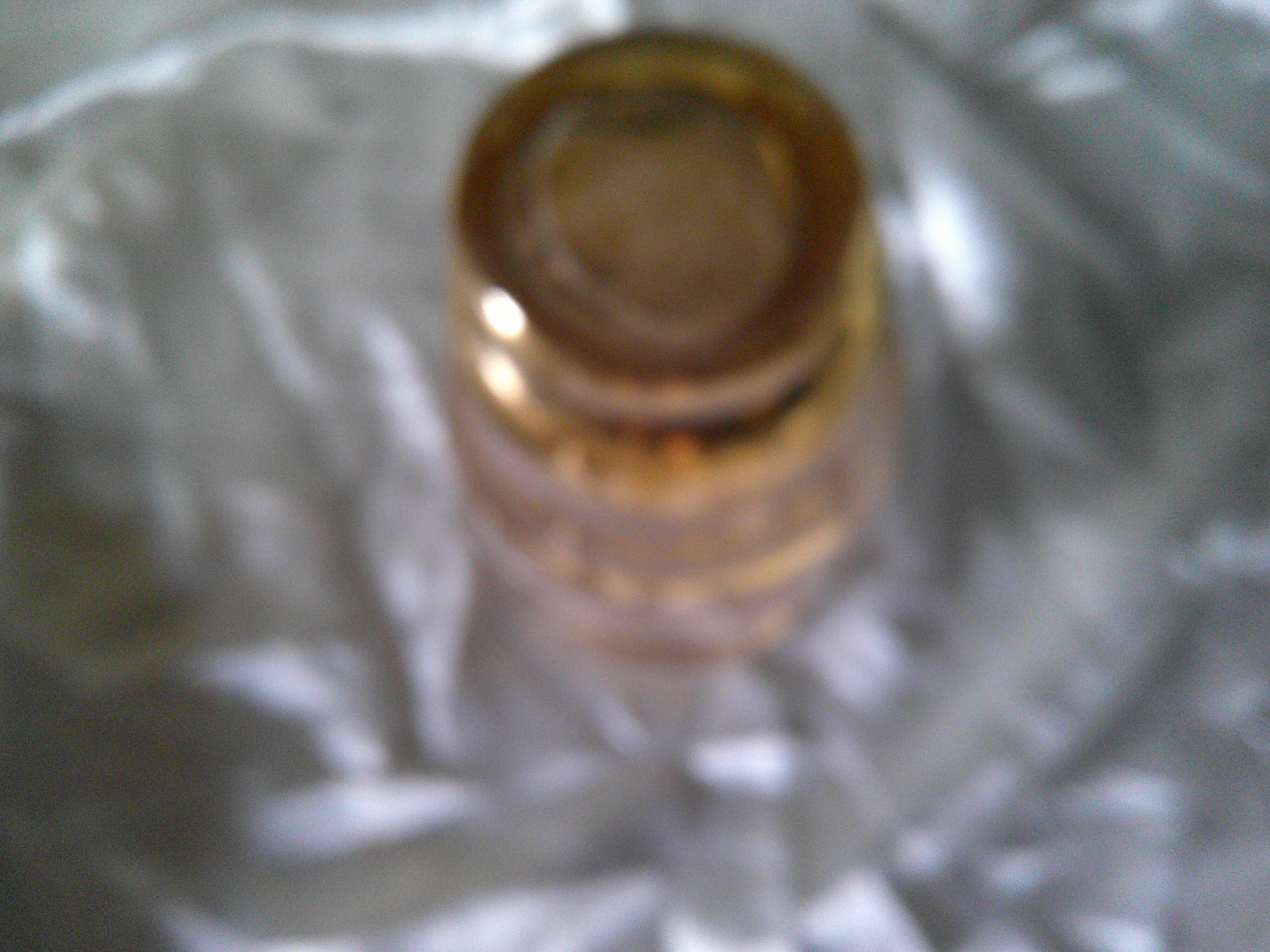 1960s vase with gold stripes