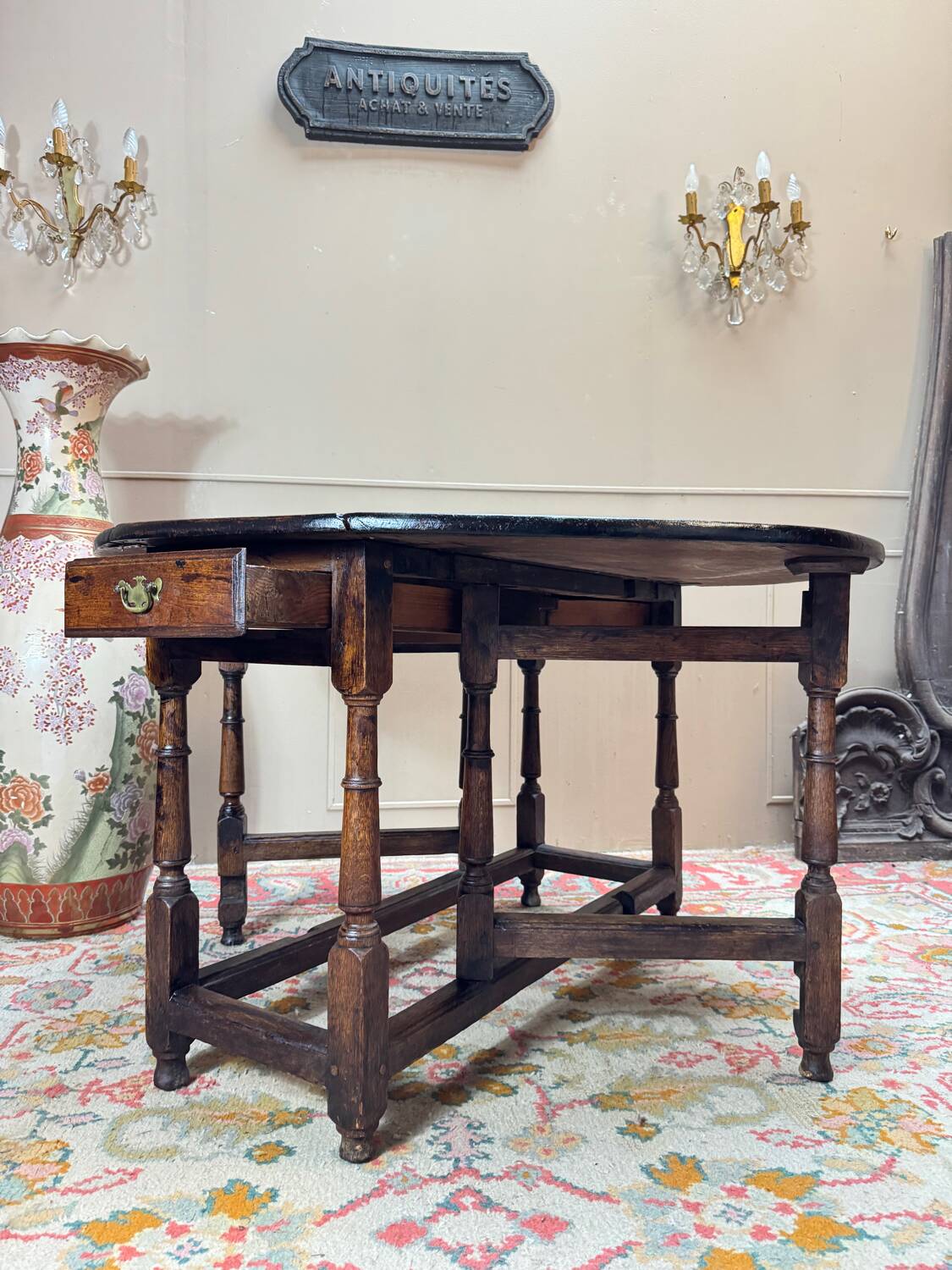 Table à volets dite « gâte leg », angleterre xviii eme siècle