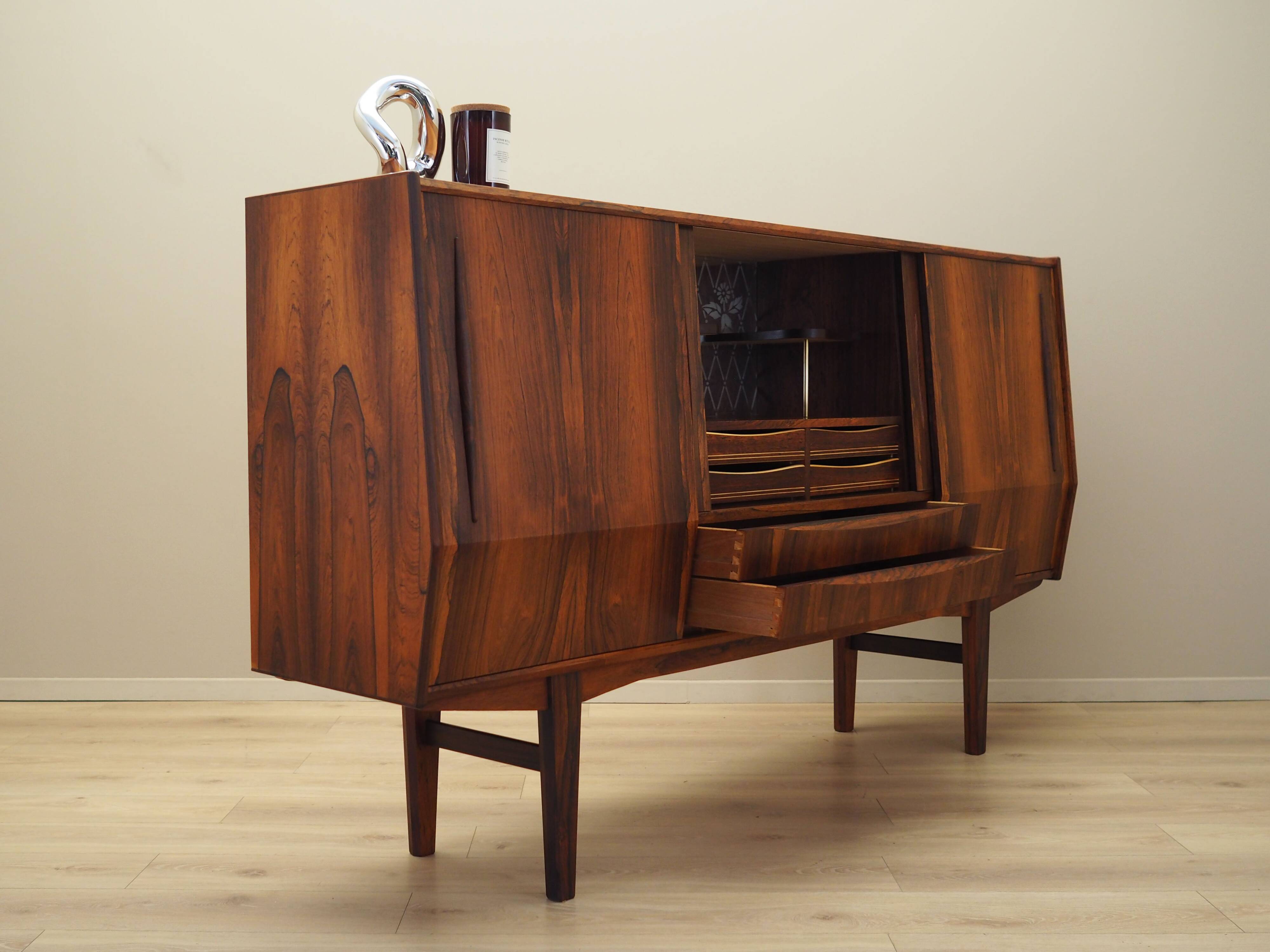 Rosewood highboard, Danish design, 1970s, production: Denmark