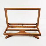 Modernist extendable wall coat rack, Denmark 1970s.