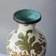 Grand vase floral multicolore en porcelaine Royal Gouda Porcelain Zuid Holland