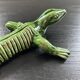 Lézard vert en  céramique