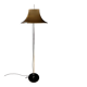 Space Age floor lamp by Willem Hagoort with a beige witch hat-shaped shade.