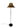 Space Age floor lamp by Willem Hagoort with a beige witch hat-shaped shade.