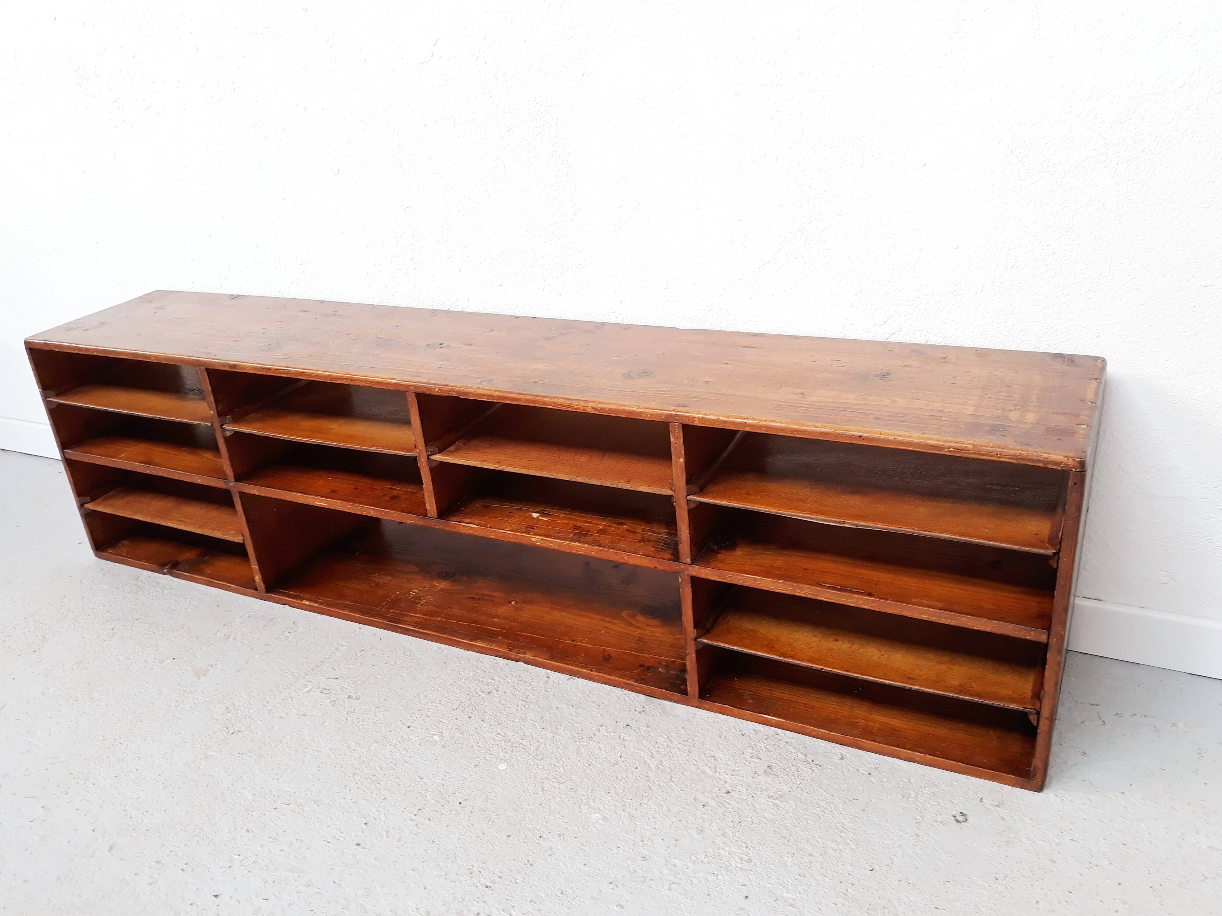 Furniture of craft shelf or sorter wooden document