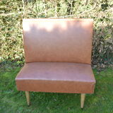 Old bistro bench foot compass