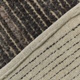 3x11 Vintage Dark Brown Super Soft Kilim Runner Rug, 94x345Cm