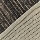 Tapis kilim de couloir marron foncé vintage