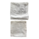 Set of 2 antique embroidered handkerchiefs or tea towels