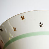 Salad bowl gien flowers gold