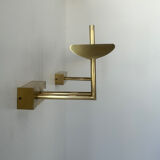 Pair of vintage wall lights, brass, France 1970