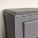 Wooden dresser painted five drawers tapered feet, vintage 60s