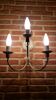 Keria wall lamp 3 branches ivory and gold