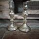 Pair of 19th century mercury candlesticks