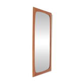 Fully restored mid-century teak mirror / Danish modern design / 1960s