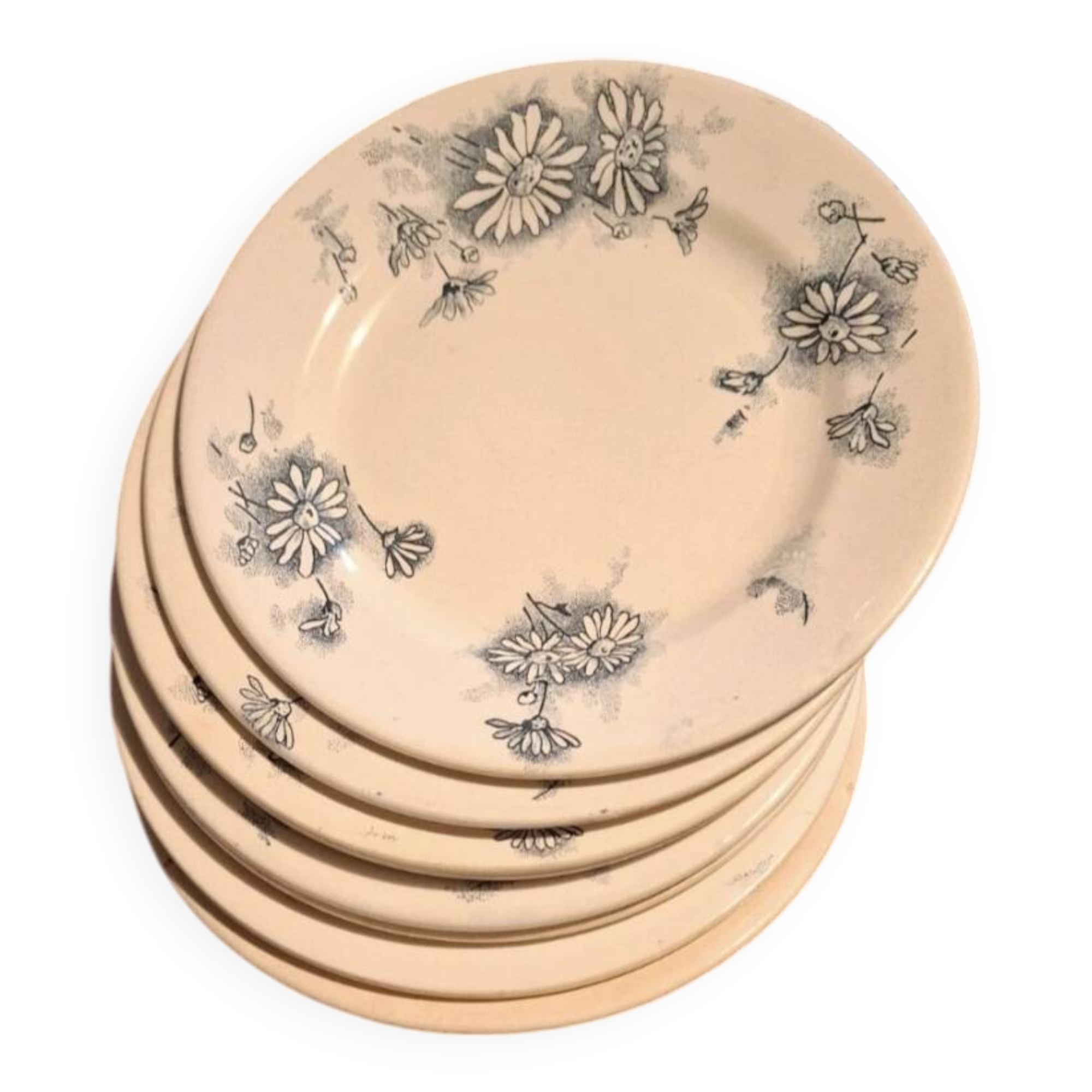 Set of 8 antique plates