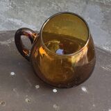 Set of 5 mugs, cups, glasses with handles, cocktail glasses, vintage glass