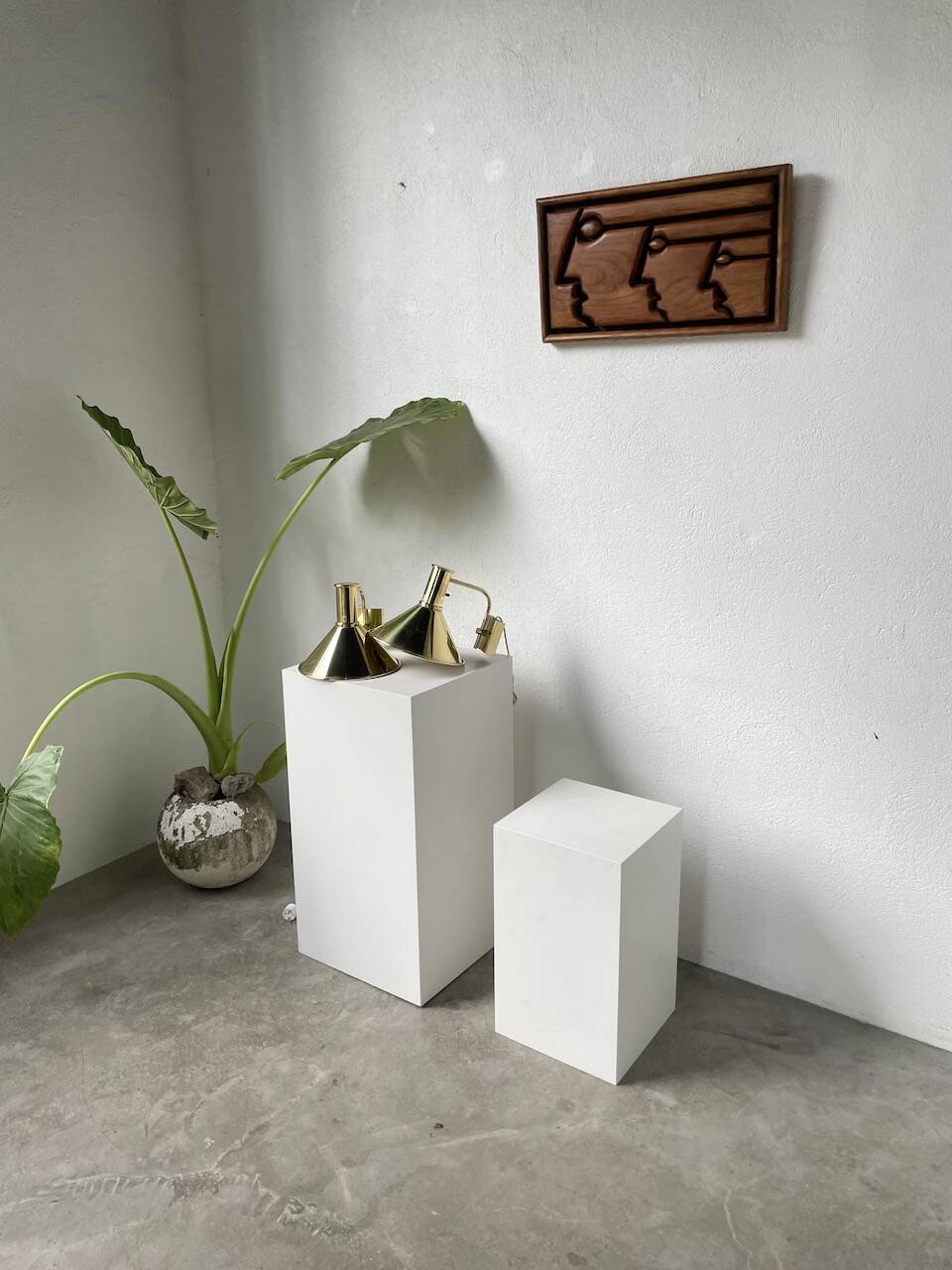Pair of Hovik Lys brass wall lights Jonas Hidle Denmark