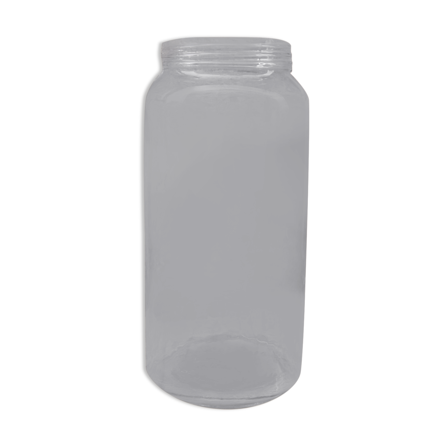 Glass pharmacy jar vase