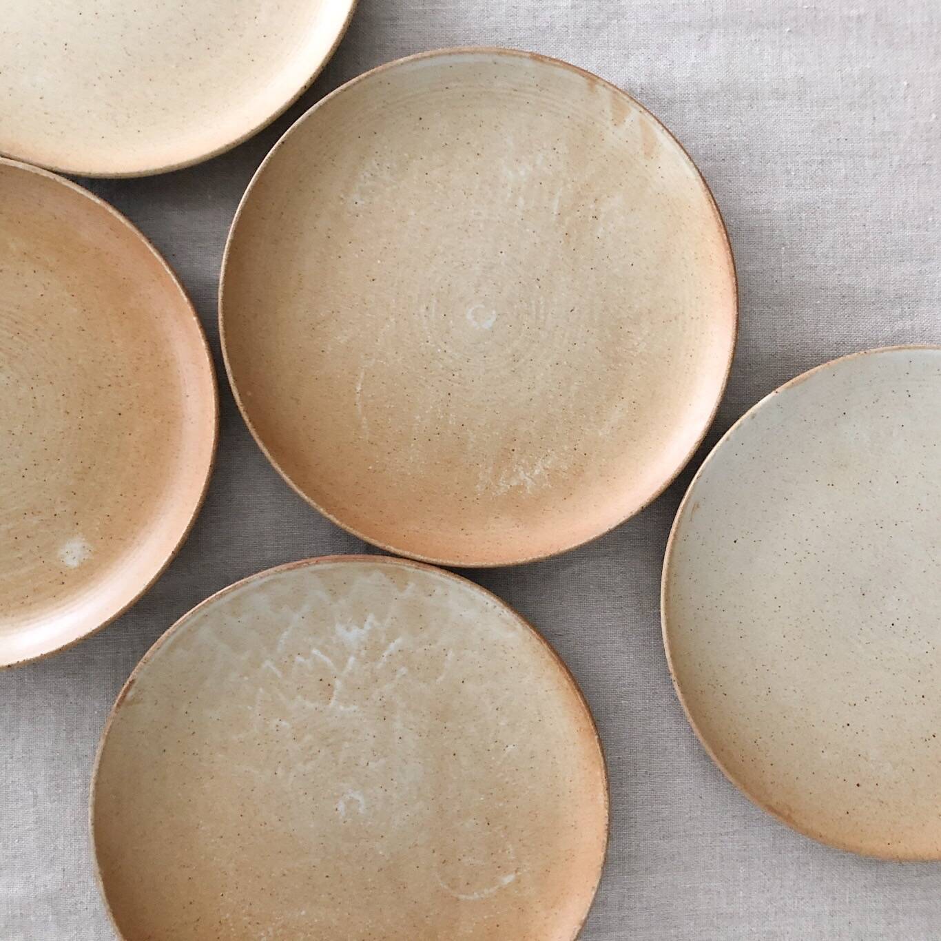 Stoneware dinner plates