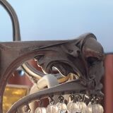 Lustre Art Nouveau style Guimard en bronze nickelé