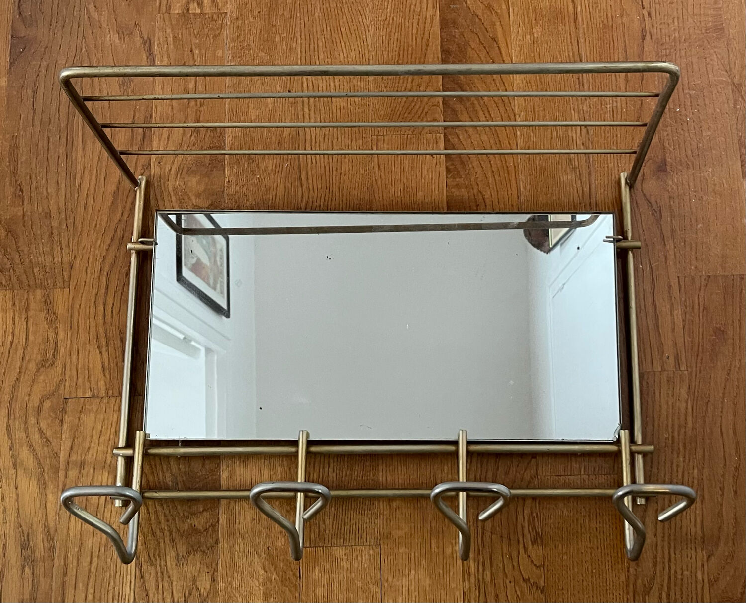 Vintage wall coat rack