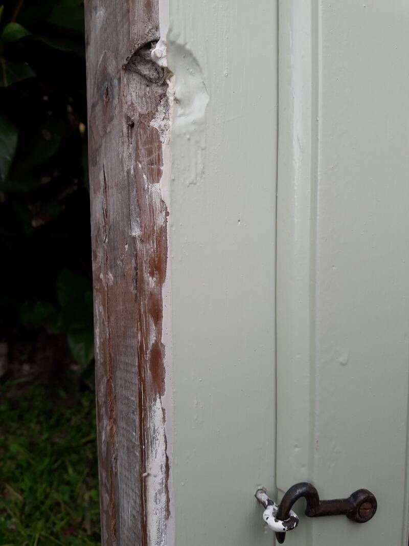 Window frame 179x88cm walnut oak wrought iron grille opening glass panel