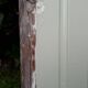 Window frame 179x88cm walnut oak wrought iron grille opening glass panel