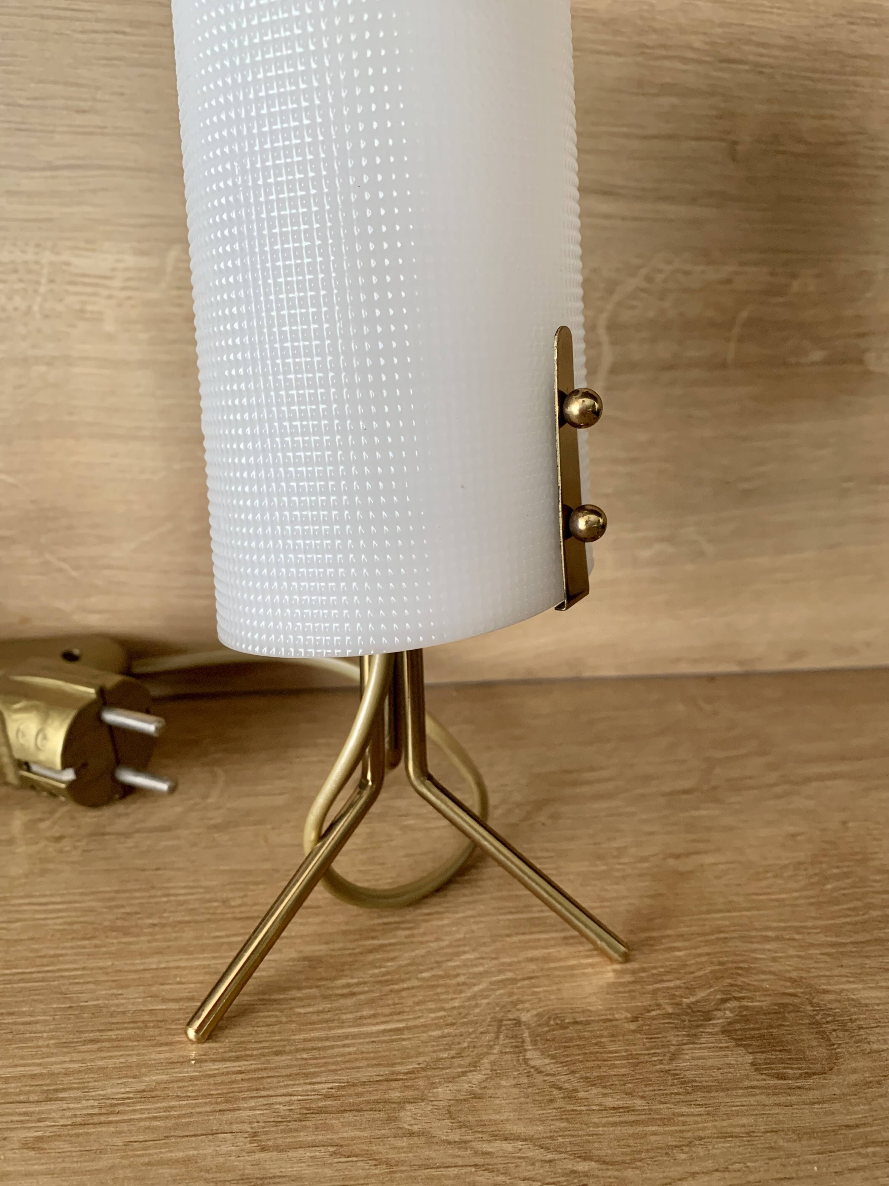 Brass tripod lamp, 1950s