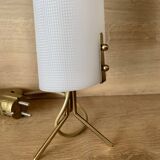 Lampe trépied en laiton, années 1950