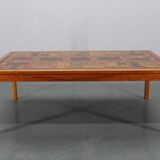 1980s Danish end-grain mosaic coffee table by Middelboe & Linduma for Tranekaer