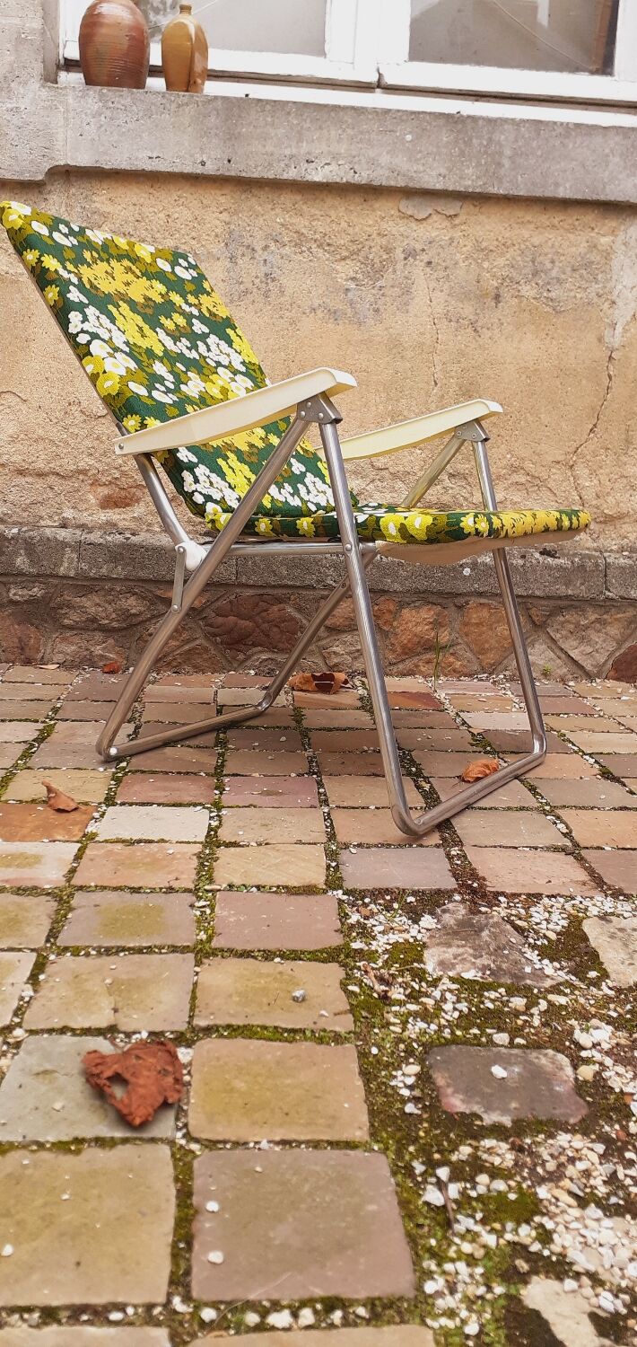 Vintage camping armchair year 70 brand Kettler