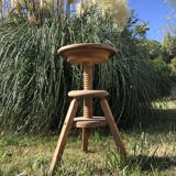 Wooden screw stool