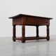 Oak hand-carved side table in wabi wabi style, Spain, 17th Century