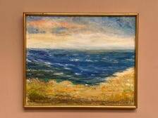 Original Swedish Oil on Canvas – “Landscape” by Lalla Blecher – Signed – Vintage & Framed