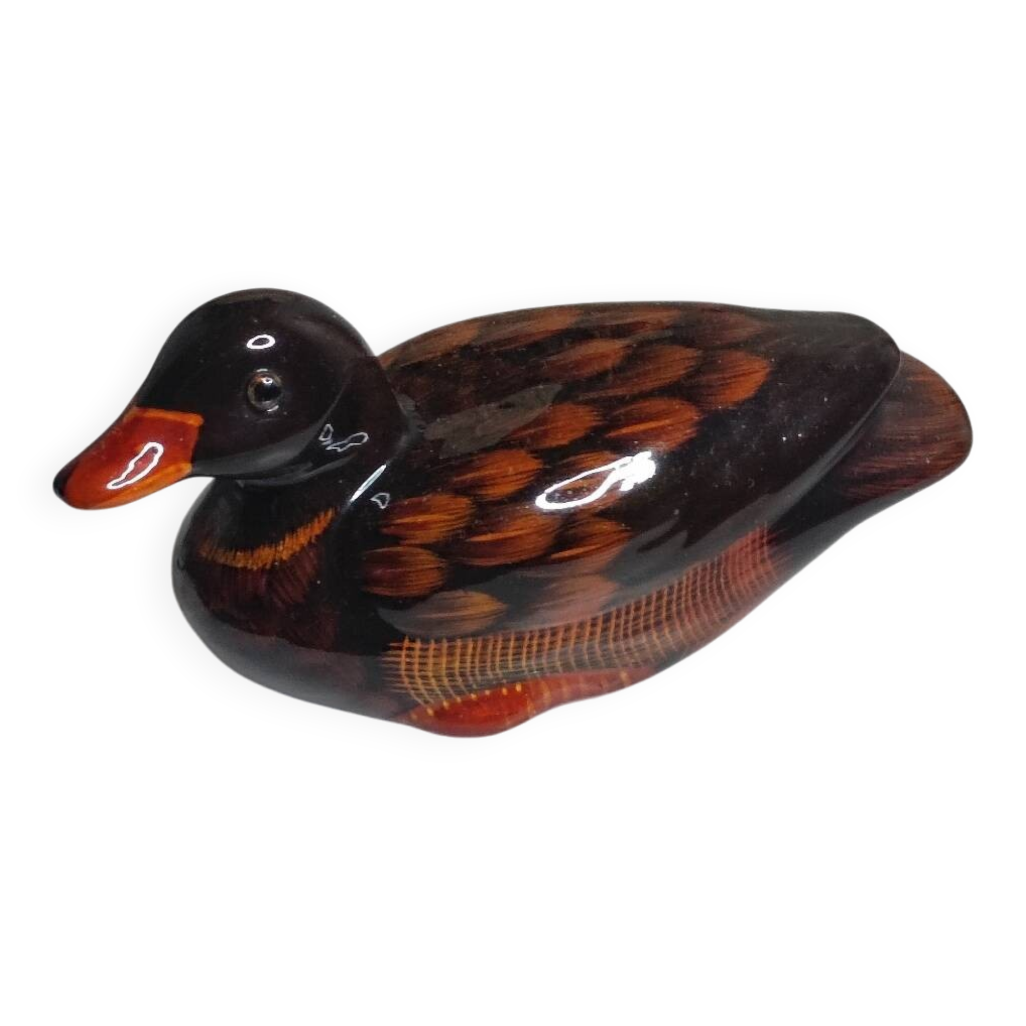 Antique duck figurine