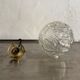 Lot 3 vintage glass hanging lamps