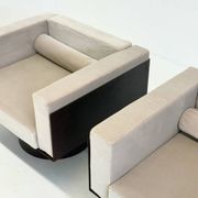 Ensemble de 2 chaises longues sculpturales en métal italien