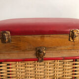 Rattan chest stool